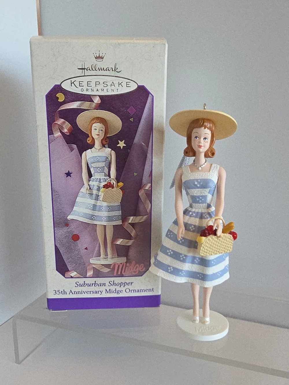Hallmark Keepsake Barbie's Midge-Suburban Shopper Christmas Ornament
